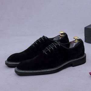 2026 New Style Men's Derby Shoes RoundToe Fashion Cocktail Shoes Check Pattern Style Customized Wholesale Men's Shoes - Product Image 1