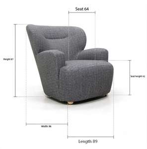 Fauteuil de salon gris texturé, fauteuil de relaxation de luxe, fauteuil inclinable individuel, fauteuil paresseux, mobilier pour appartement, salon, maison - Product Image 6