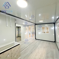 Yaşa Hazır 40Ft 20Ft Prefabrik Genişletilebilir Konteyner Ev 1 2 3 4 5 Yatak Odalı Bahçe Banyolu Mobil Ev Kabin
