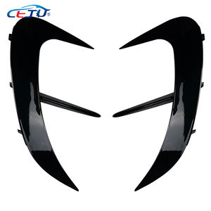 Parachoques trasero de coche con aspecto de carbono ABS negro brillante, rejillas de ventilación laterales para <span class=keywords><strong>Mercedes</strong></span> Benz Clase C W206 C200 C300 <span class=keywords><strong>C43</strong></span> C63 <span class=keywords><strong>2022</strong></span>-2025 - Product Image 3