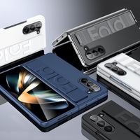 Couverture à rabat antichoc de qualité militaire pour Samsung Z Fold6/7 protecteur d'affichage Flexible universel sangle élastique poignée de téléphone pour