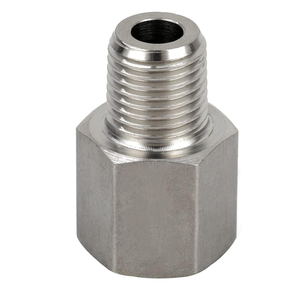 Adaptateur de capteur de pression d'huile en acier inoxydable 304, M14*1.5 femelle vers 1/4" NPT mâle, compatible avec tous les moteurs GM série LS - Product Image 3