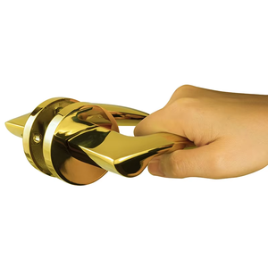 Poignée de <span class=keywords><strong>porte</strong></span> en aluminium noir mat, vente en gros d'usine, avec serrure à mortaise CNC et rosette, quincaillerie de sécurité intérieure pour la maison - Product Image 1