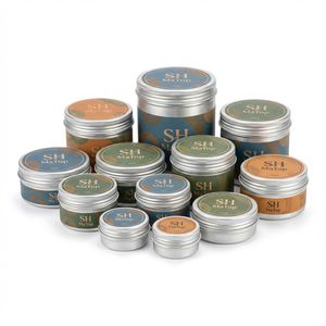 Boîte de conserve ronde en métal de qualité alimentaire 30 ml 50 ml 60 ml, conteneur d'emballage en aluminium pour <span class=keywords><strong>caviar</strong></span>, boîtes de luxe personnalisées pour <span class=keywords><strong>caviar</strong></span> - Product Image 2