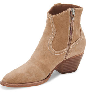 Bottes à talons carrés épais à bout pointu en cuir de Cowboy blanc pour femme, automne et hiver - Product Image 4