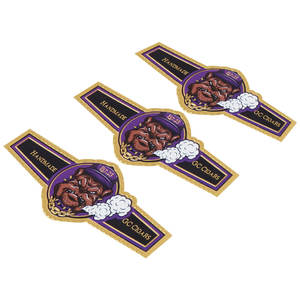 Autocollants en feuille métallisée durables, recyclables, écologiques et imperméables pour l'emballage de cigares Backwoods, avec estampage à chaud et impression UV dorée – Vente en gros - Product Image 4