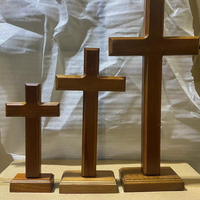 Nouvelle conception de décoration de table en bois écologique, croix chrétienne, école du dimanche, première communion, baptême, décoration de mariage