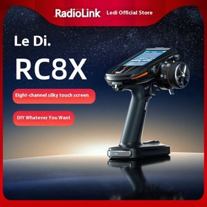 Télécommande Ledi RC8X 8 canaux 2022 en plastique avec écran capacitif et fonction de suivi de tête, accessoire universel pour drone et armes - Product Image 5