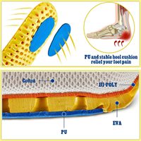 Sol Anti Statis Sepanjang Kaki, Nyaman Bernapas, Busa Memori untuk Sepatu, Sepatu Kerja, Industri, Unisex