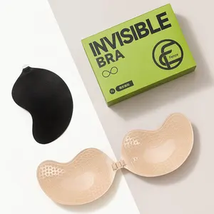 <span class=keywords><strong>Soutien</strong></span>-<span class=keywords><strong>gorge</strong></span> adhésif push-up Mango en silicone mat invisible sans bretelles, avec pasties intégrées, effet liftant pour femme - Product Image 1