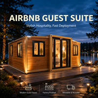 Maison conteneur extensible, maison préfabriquée portable pour logement résidentiel et hébergement temporaire