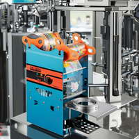 Machine de scellage thermique semi-automatique pour gobelets en PET transparent, à entraînement électrique, pour l'emballage de boissons à bulles dans des sachets, facile à utiliser