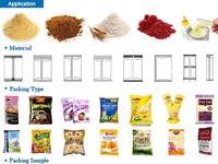 10-1500g VFFS Semi-Automatic Auger Filler Granule Wrapping Gluing Food Packing Machine Flour Milk Coffee Cocoa Spicy Salt Sugar