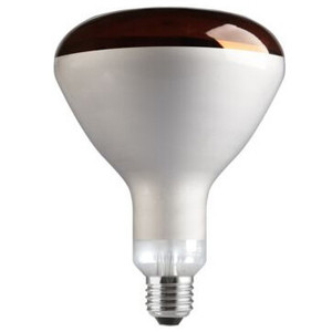 Lampe infrarouge E27 250W 230V rouge, idéale pour le chauffage et la thérapie thermique dans les espaces restreints. - Product Image 1
