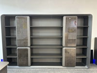 Nouveau mobilier de bureau moderne et luxueux rangement de fichiers bibliothèque de table du PDG et du patron vitrine de placard murale vitrine de lumière LED armoire de remplissage