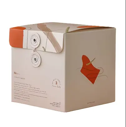 Kotak kemasan produk kosmetik mewah kustom 2024 kotak kardus jam tangan kotak madu kertas lipat dengan kancing penutup tali