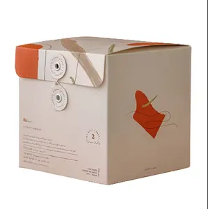 2024 упаковочная коробка для косметических товаров на заказ, подарочная картонная коробка для часов, складная бумажная коробка для меда с застежкой на пуговицу