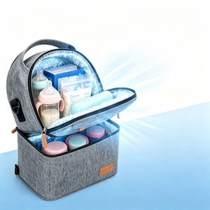 Sac isotherme promotionnel en tissu Oxford avec isolation PEVA, sac de rangement pour lait, sac pour maman, sacs isothermes de qualité alimentaire, sac isotherme de pique-nique - Product Image 2