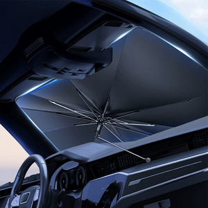 Protección solar para coche Aislamiento térmico Parabrisas Parasol Paraguas Parasol retráctil montado en coche Paraguas - Product Image 4