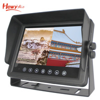 Écran tactile LCD pour tablette, boîtier métallique, étanche IP69, ordinateur industriel 10 pouces avec écran 1080P et 4 entrées AV