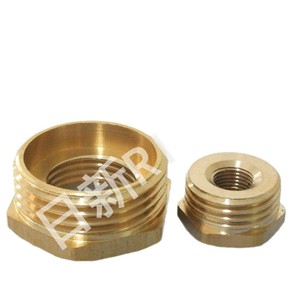 Rixin Threaded Reducing Core Filling Connector Brass Water Plumbing <b>Adapter</b> Durable Industrial Use - Product Image 4
