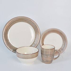 Hot bulk glazed fine bone china and dubai dinnerware set <span class=keywords><strong>restaurant</strong></span> dinnerware - Product Image 1