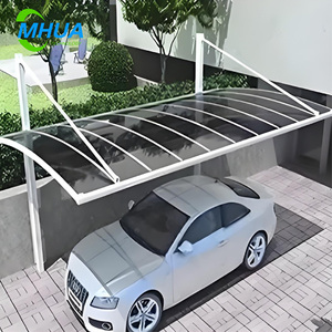 Nouveau <span class=keywords><strong>garage</strong></span> d'abri d'auto de polycarbonate de conception avec le cadre en aluminium - Product Image 2