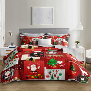 Cubrecama Festivo con Vibrante Diseño Navideño de Árbol de Navidad/Nieve, Tejido Transpirable, Cubrecama Lavable a Máquina - Product Image 6
