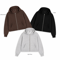 Cardigan décontracté en jersey polyester/coton, coupe ample, avec fermeture éclair, unisexe, personnalisable avec broderie ou impression – Fabrication OEM