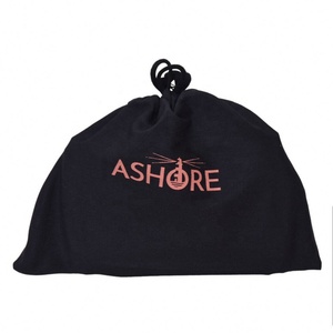 Grand sac à cordon en coton noir personnalisé sacs à main de luxe produits en cuir couvre-chaussures cache-poussière robe pour chaussures vêtements chapeaux - Product Image 4