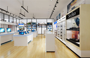 Nhà Máy Trực Tiếp Tùy Chỉnh Điện Tử Đồ Nội Thất Cửa Hàng Có Thể Khóa Điện Thoại Di Động <span class=keywords><strong>Showcase</strong></span> Dẫn Ánh Sáng Điện Thoại Di Động Kính Hiển Thị Tủ - Product Image 5