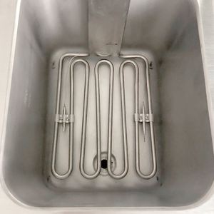 Friteuse électrique professionnelle en acier inoxydable à deux bacs avec deux paniers, puissance 3,25 kW*2, certifiée CE - Product Image 4