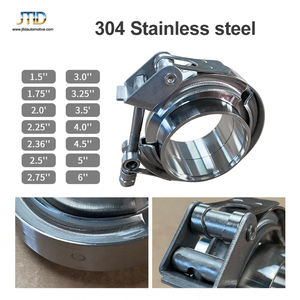 Jtld SS304 2.5 "<span class=keywords><strong>63mm</strong></span> Quick Open Exhaust Vband Clamps Turbo <span class=keywords><strong>V</strong></span> <span class=keywords><strong>Band</strong></span> Clamp avec kits de bride - Product Image 3