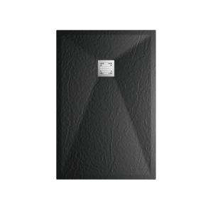 China BMC Bandeja de <span class=keywords><strong>ducha</strong></span> Fabricante Resina Piedra negra Efecto de textura BMC Base de <span class=keywords><strong>ducha</strong></span> Bandeja de <span class=keywords><strong>ducha</strong></span> de superficie sólida - Product Image 1