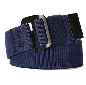 Erkek elastik streç naylon web kot kemer açık rahat kemer ile katı ayarlanabilir toka - Product Image 2