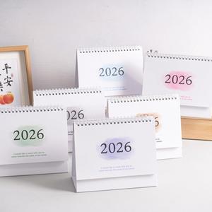 2026 Fresh and Clean Check-in Desk <b>Calendar</b> with Note-Taking Feature English Version Desktop Ornament - Product Image 1