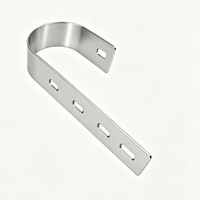 Custom Steel U-shaped Clamps for Fixing Photovoltaic Support Columns for Utility Poles / Steel Pipes