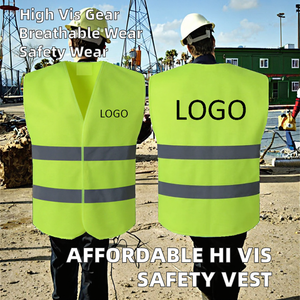 Chaleco de Seguridad Reflectante ANSI Clase 2 para Construcción en Exteriores, Económico, Transpirable, de Poliéster, Alta Visibilidad - Product Image 2