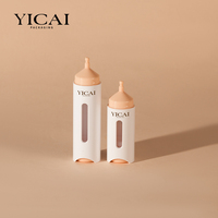 Flacon sans air avec indicateur de niveau de liquide visuel 15 ml pour emballage de nettoyant et de tonique visage