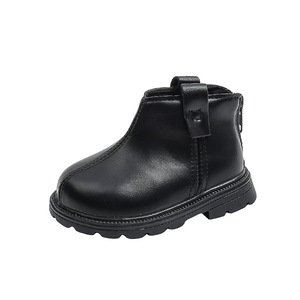 Children Fashion Autumn Winter Kids Leather Shoes Casual Girls Boots Anti-slip Kids Girls Boys Shoes - Product Image 5