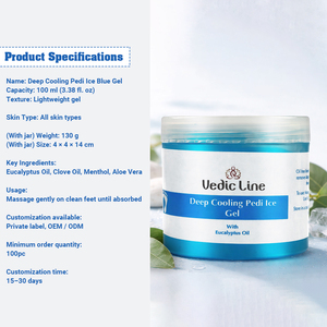 Gel de Hielo Vedic Line para Pies, Enfriamiento Profundo, Alivio Instantáneo, Cuidado de Talones Agrietados y Relajación para Pies Cansados, Disponible para la Venta - Product Image 4