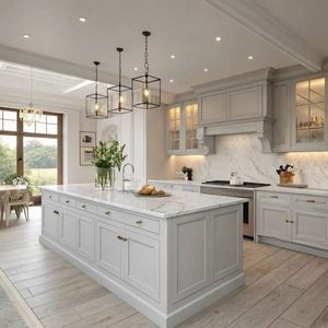 Muebles de Cocina Modernos Personalizados, Encimera, Fregadero, Gabinetes de Madera, Armarios para Sala de Estar - Product Image 4