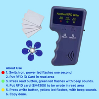 Máquina Copiadora de Llaves RFID Portátil a Precio de Fábrica, Lector de Llaves ID Regrabables, Duplicador RFID de 125kHz, ABS
