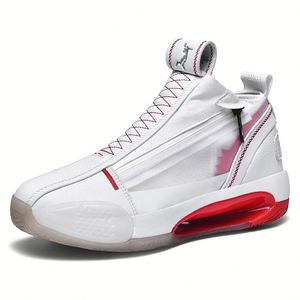 Men's High Quality Durable Basketball Sneakers Shock Absorbing Non-Slip High Top Indoor Outdoor Fashion Lightweight Shoes
