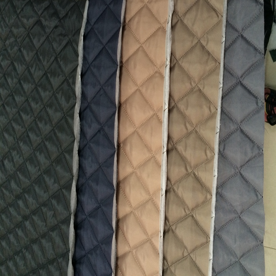 Quilted Thermal Fabric Diamond Quilting Thermal Fabric/polyester Quilt Fabric