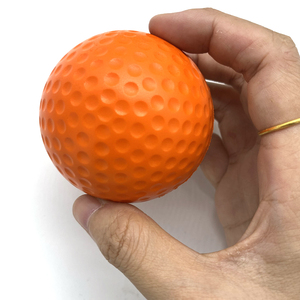 Balle anti-stress de golf en PU multicolore à fossettes, personnalisable avec logo, jouet à presser, souvenir promotionnel pour exposition de club de golf, cadeau marketing - Product Image 5