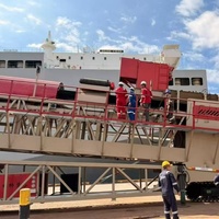 Convoyeur à bande mobile extensible sur mesure, revêtu de poudre, directement de l'usine JIS, pour sable et gravier