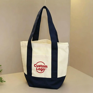 <span class=keywords><strong>Sac</strong></span> fourre-tout en toile de coton personnalisé avec logo brodé, rose, menthe, bleu, <span class=keywords><strong>vert</strong></span>, jaune, rouge, petit, <span class=keywords><strong>mini</strong></span>, poignée renforcée, cadeau - Product Image 3