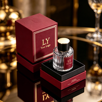 Bouteilles en verre vides personnalisées haut de gamme avec impression personnalisée, doublure en éponge et emballage cadeau en carton pour parfum