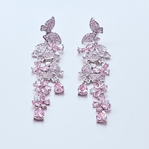 Pendientes de Plata de Ley 925 Roche OEM con Circonita, Diseño de Mariposa Moderno para Mujer, Regalo de Lujo - Product Image 3
